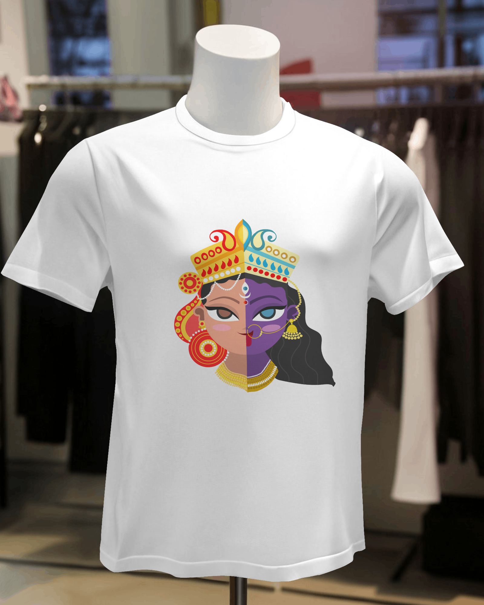 DURGA & KALI FUSION | REGULAR T-SHIRT | BLESSICO