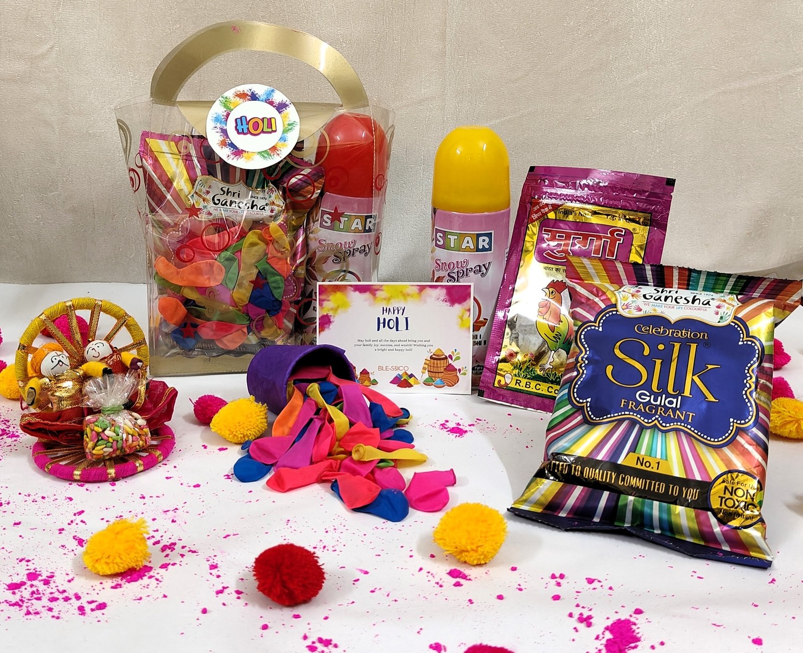 Rainbow Splash Hamper | Holi Hamper | Blessico - Image 3