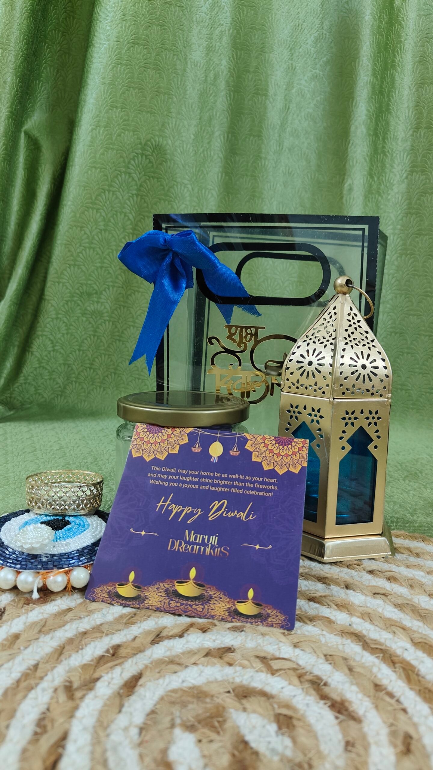 DGHamper - 105 | Elegant Diwali Lantern Gift Hamper with Custom Packaging | Blessico