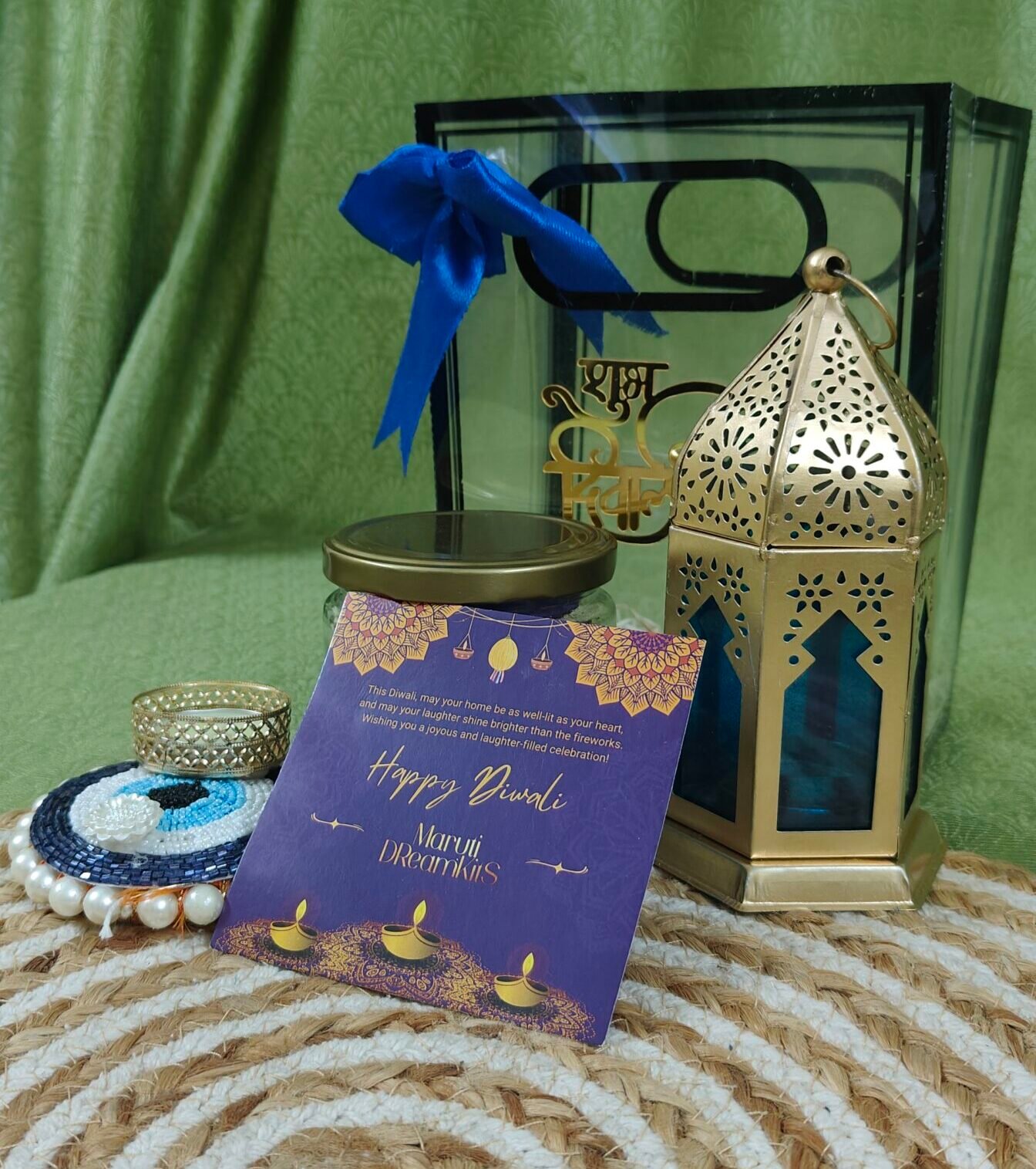 DGHamper - 105 | Elegant Diwali Lantern Gift Hamper with Custom Packaging | Blessico - Image 4