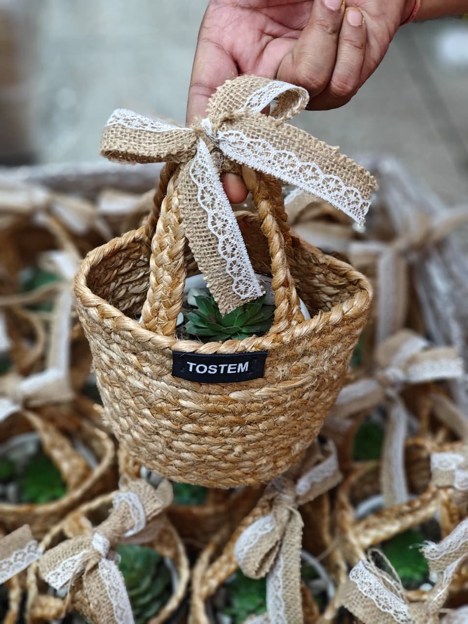 Eco-Friendly Jute Planter Gift Set – Customisable Corporate & Event Hamper