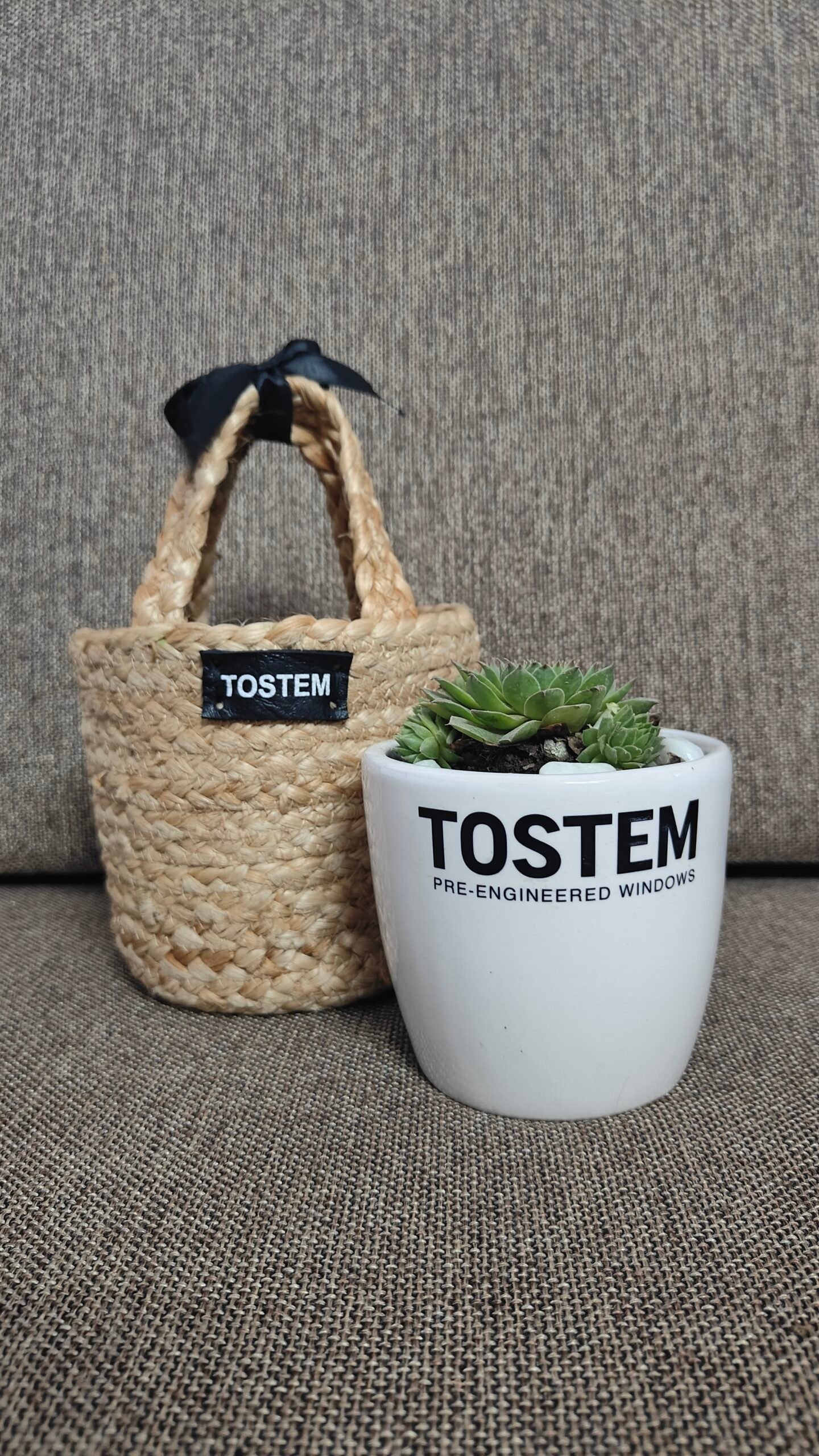 Eco-Friendly Jute Planter Gift Set – Customisable Corporate & Event Hamper - Image 3